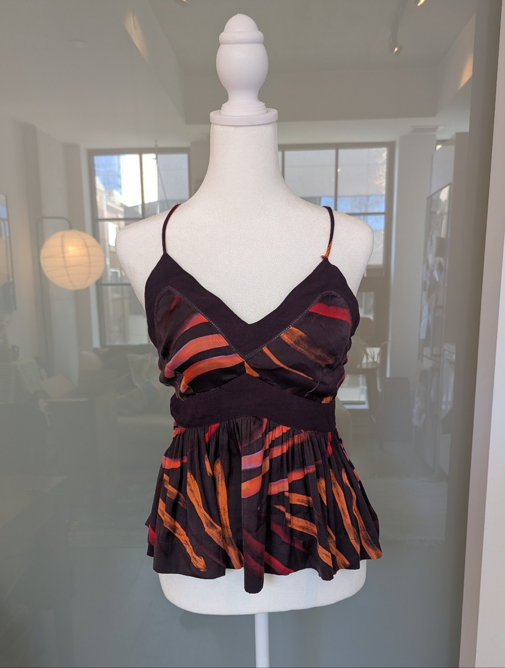Free People Spaghetti-Strap Peplum Top